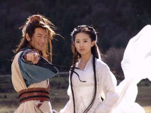2006年中國大陸版《神鵰俠侶》劇照，主角為劉亦菲和黃曉明。 